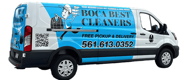 Boca cleaners pickup truck