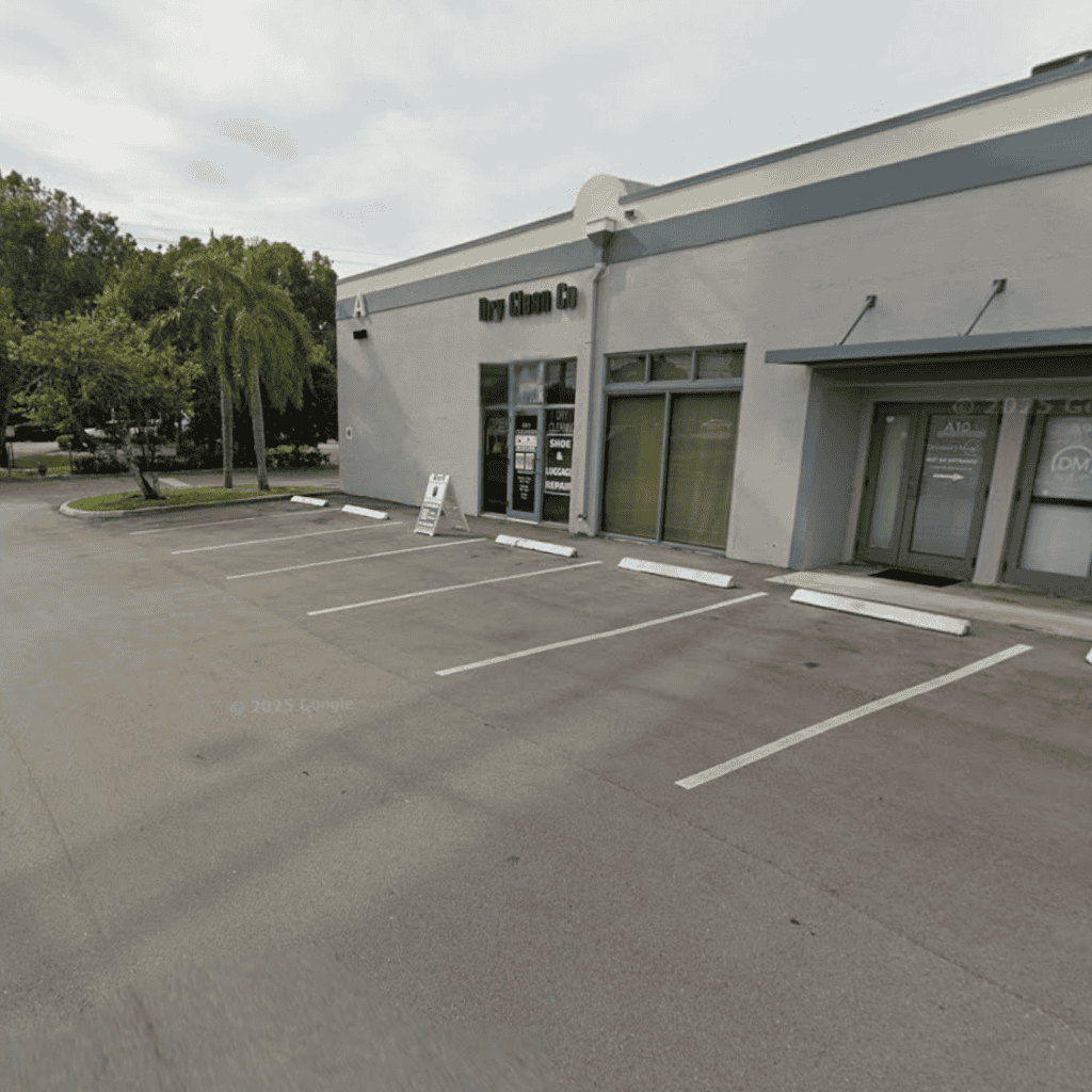 Parking outside the Boca Raton store