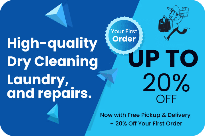 High-quality dry cleaning, laundry, and repairs with up to 20 percent off a first order